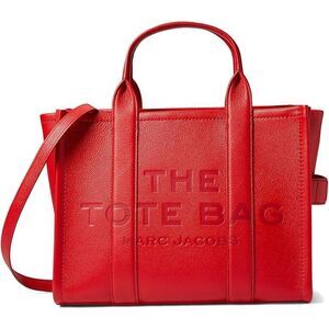 Marc Jacobs The Leather Medium Tote Bag - True Red